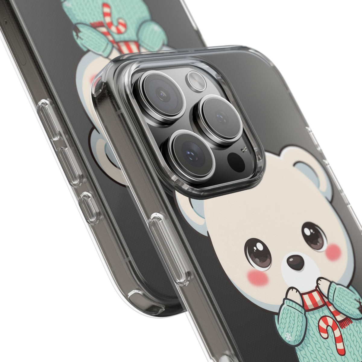 Kawaii Christmas Bear Phone Case for Holiday Season