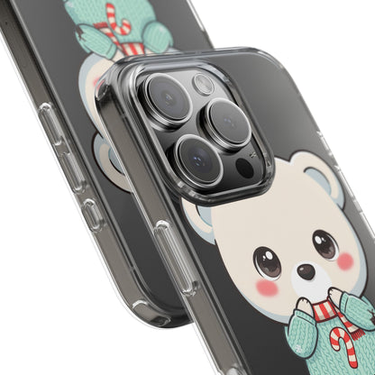 Kawaii Christmas Bear Phone Case for Holiday Season