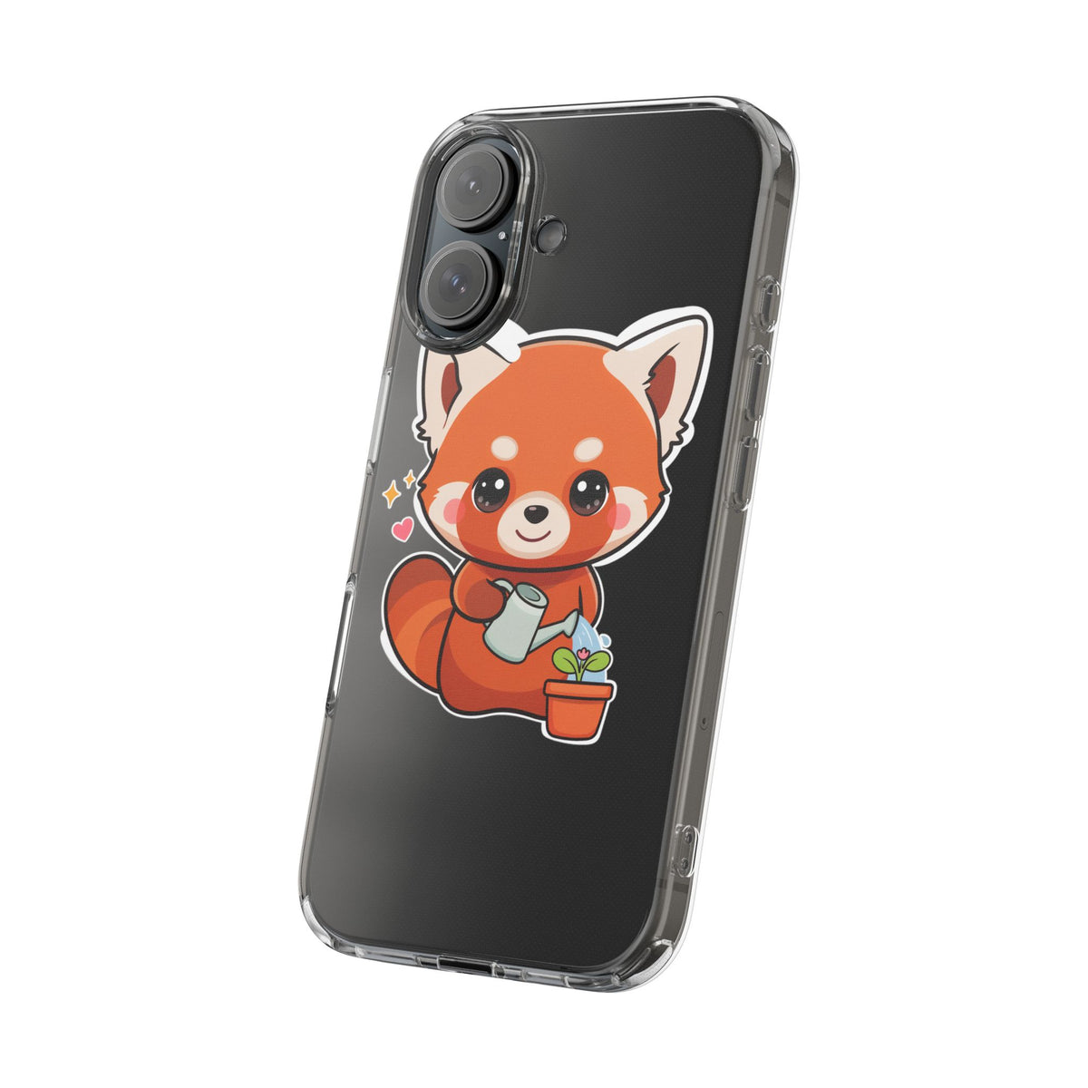 Red Panda Phone Case, Cute Plant Lover Gift