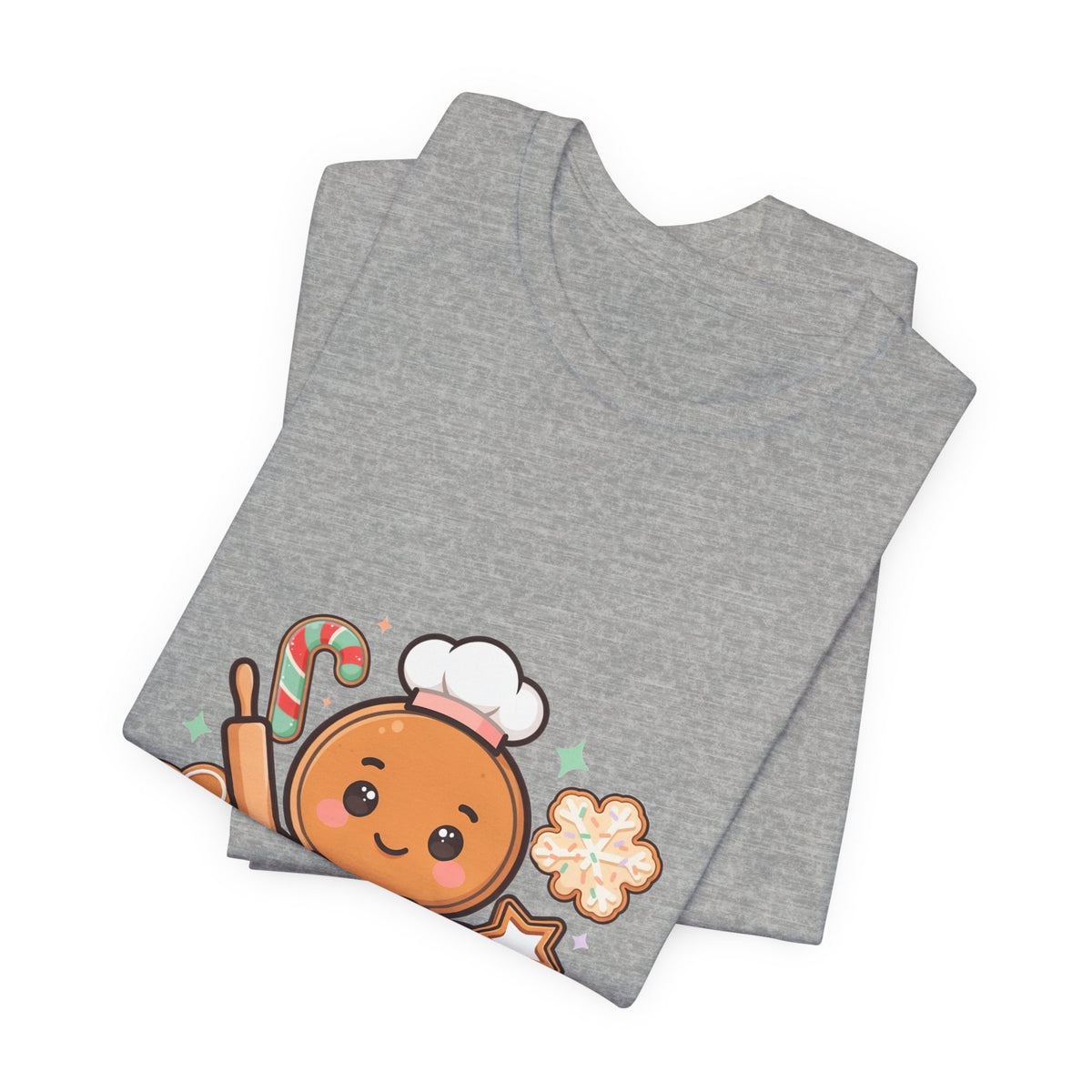 Gingerbread Baker Christmas Tee, Cute Kawaii Holiday Shirt