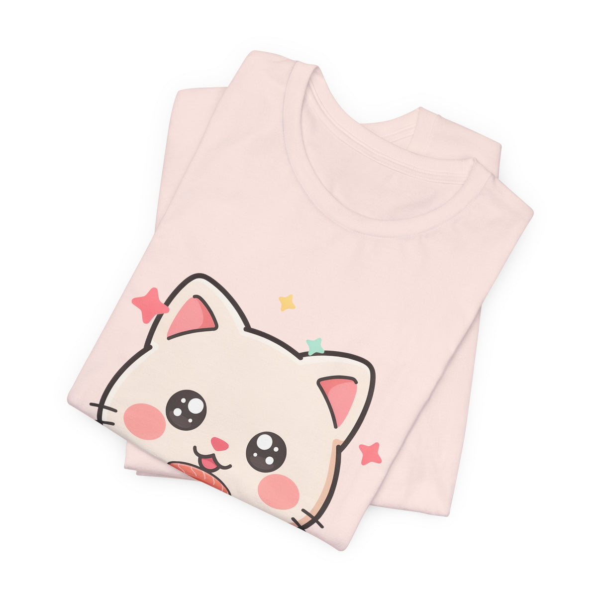 Kawaii Sushi Cat T-Shirt for Cat and Sushi Lovers