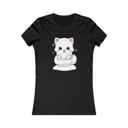 Kawaii Arctic Fox T-Shirt for Cute Winter Style