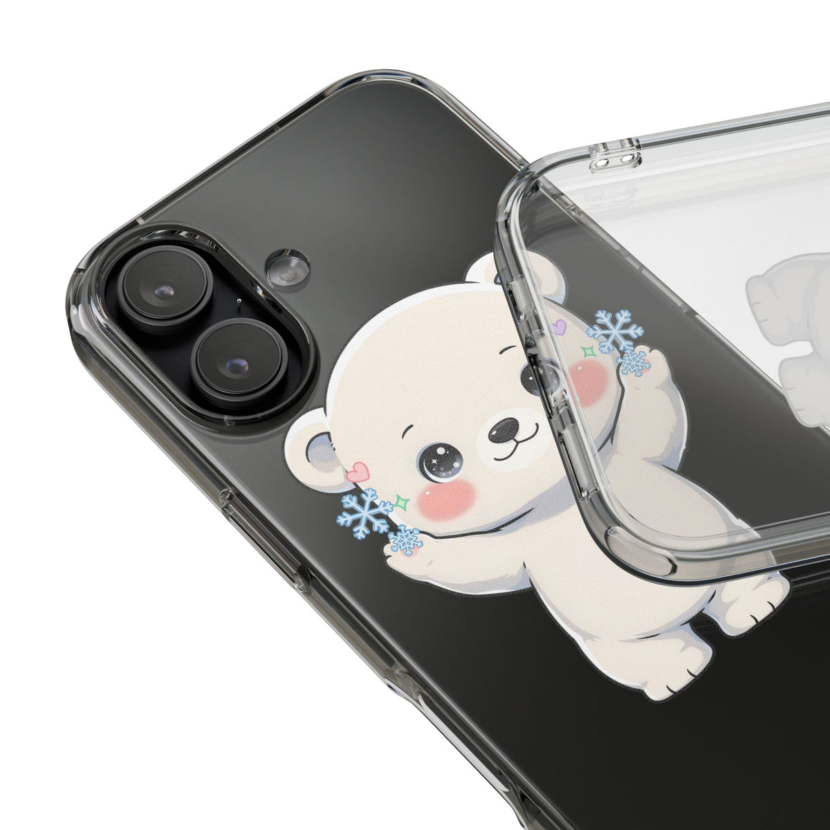Kawaii Polar Bear Phone Case for a Cozy Winter Gift