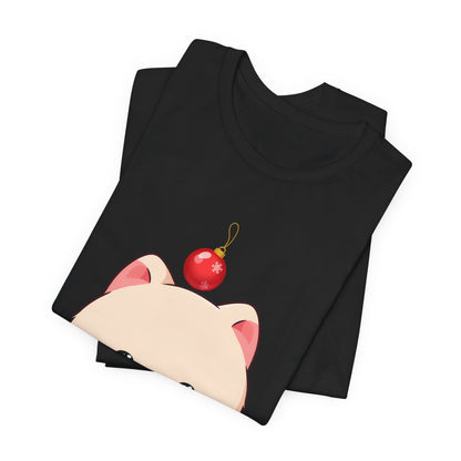 Kawaii Arctic Fox Christmas T-Shirt for Holiday Fans