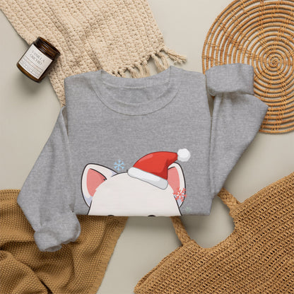 Christmas Arctic Fox Sweatshirt for Kawaii Holiday Fans