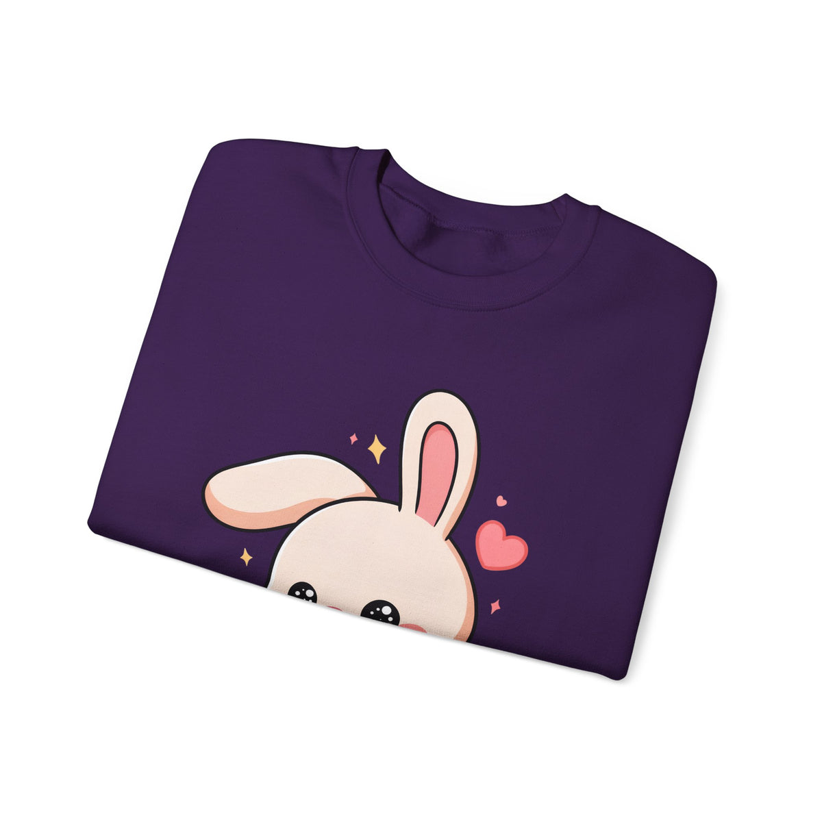 Kawaii Bunny Skateboard Sweatshirt, Cute Chibi Rabbit