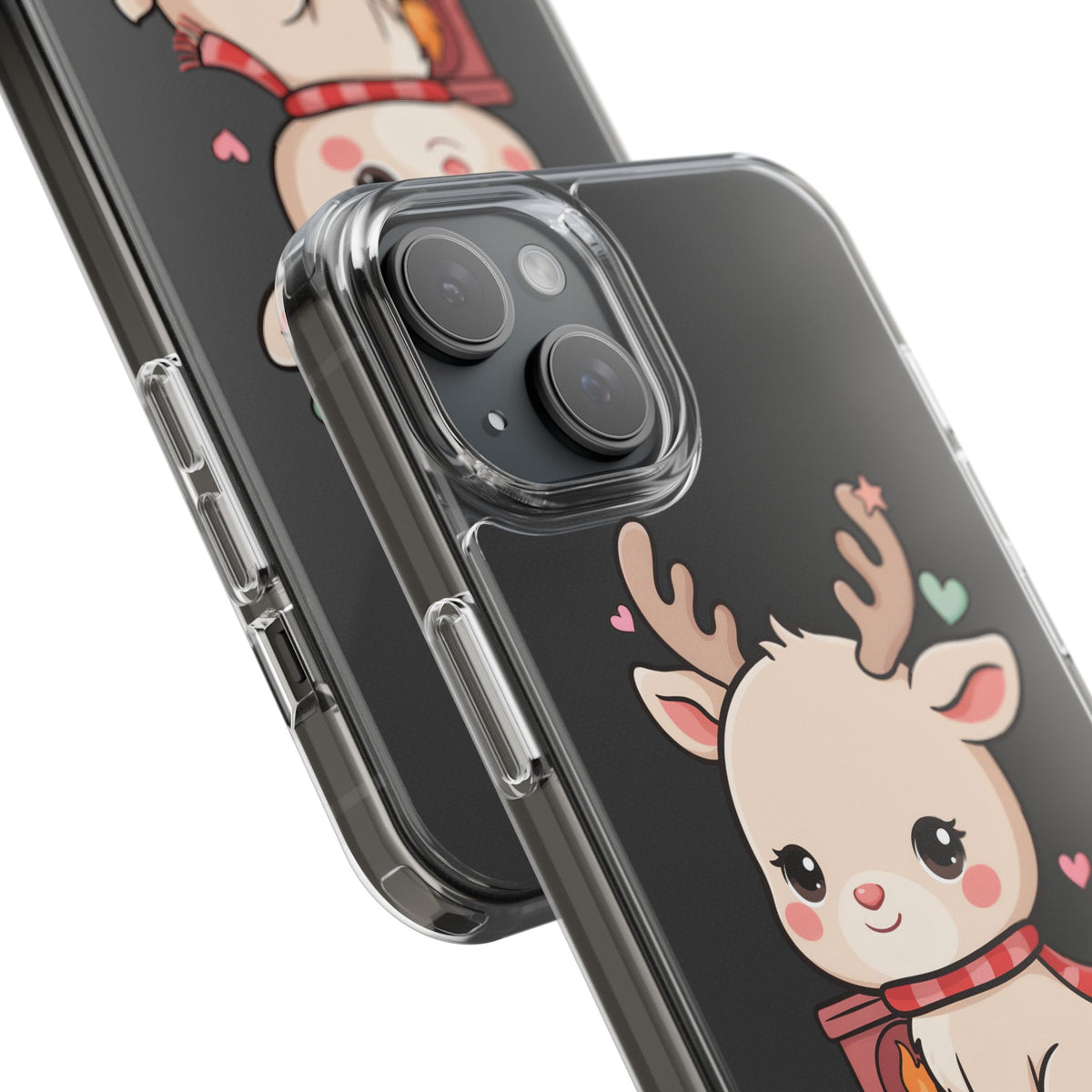 Kawaii Reindeer Phone Case for Cozy Holiday Cheer