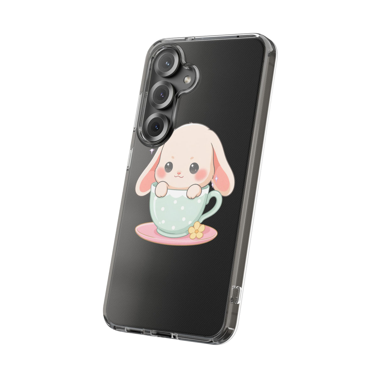 Kawaii Bunny Phone Case, Cute Teacup Rabbit