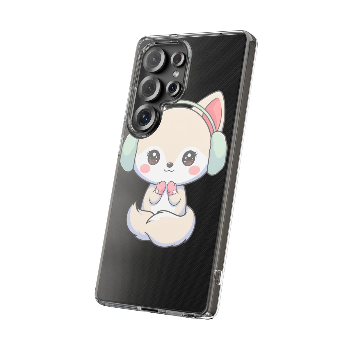 Kawaii Arctic Fox Phone Case – Cozy Winter Cutie