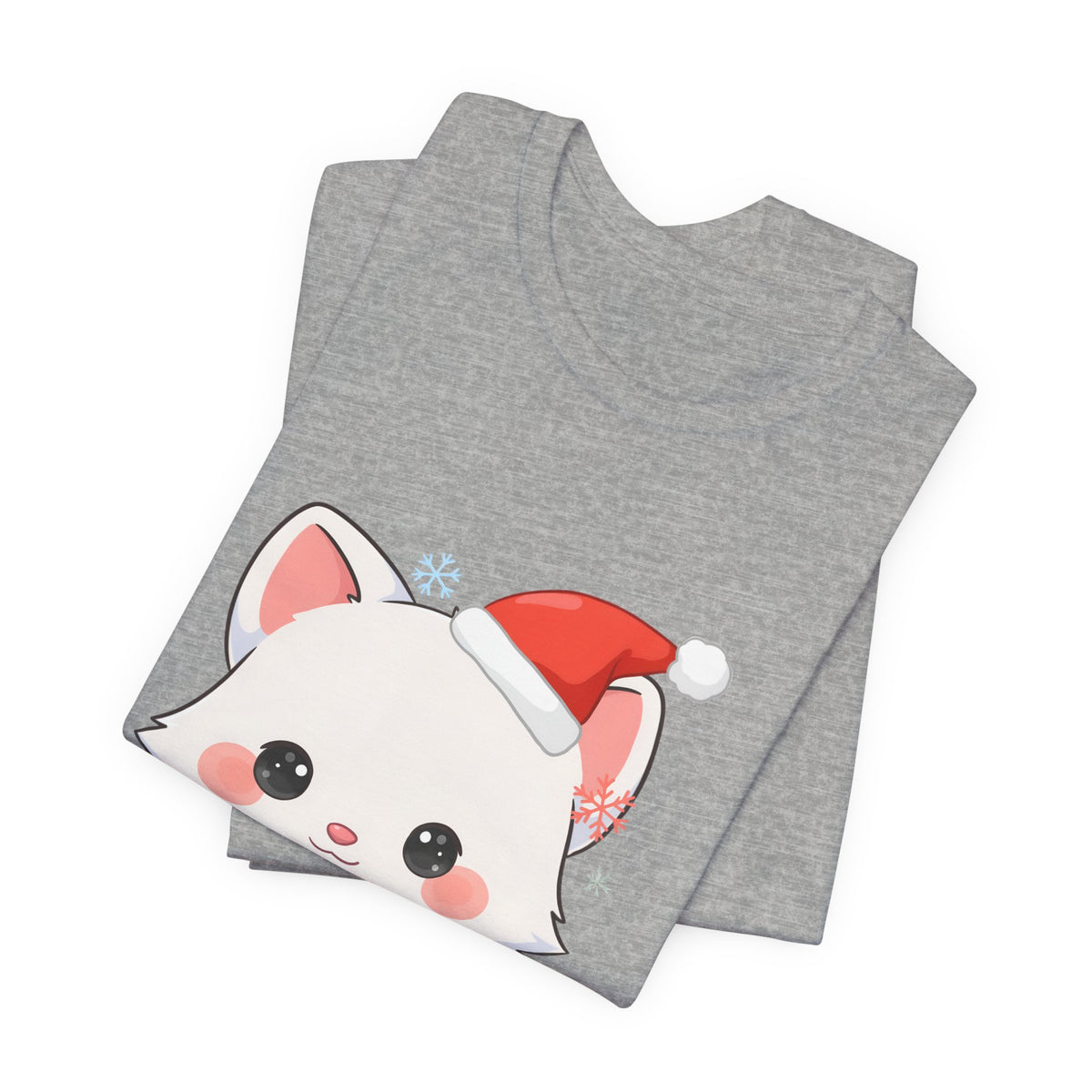 Christmas Arctic Fox T-Shirt for Cozy Holiday Readers