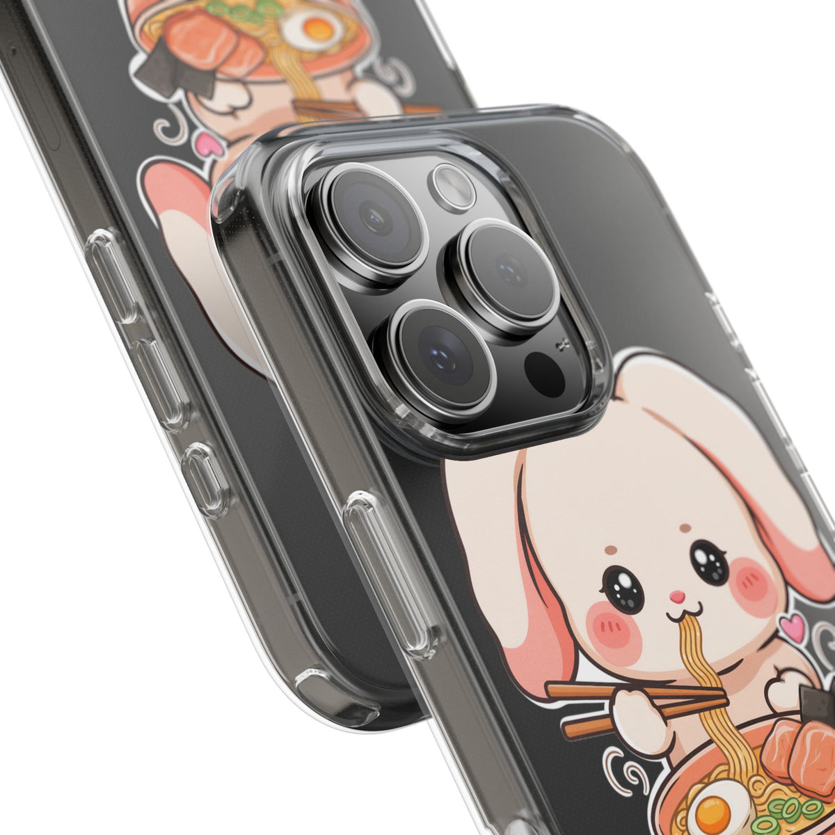 Kawaii Ramen Bunny Clear Impact-Resistant Case