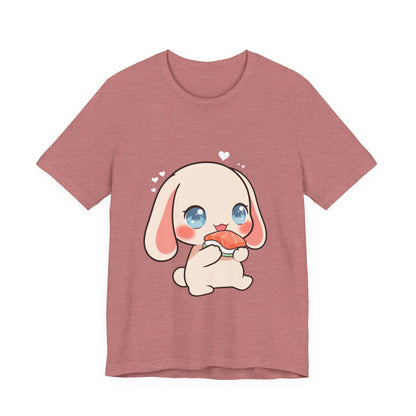 Kawaii Sushi Bunny T-Shirt for Cute Foodie Fans