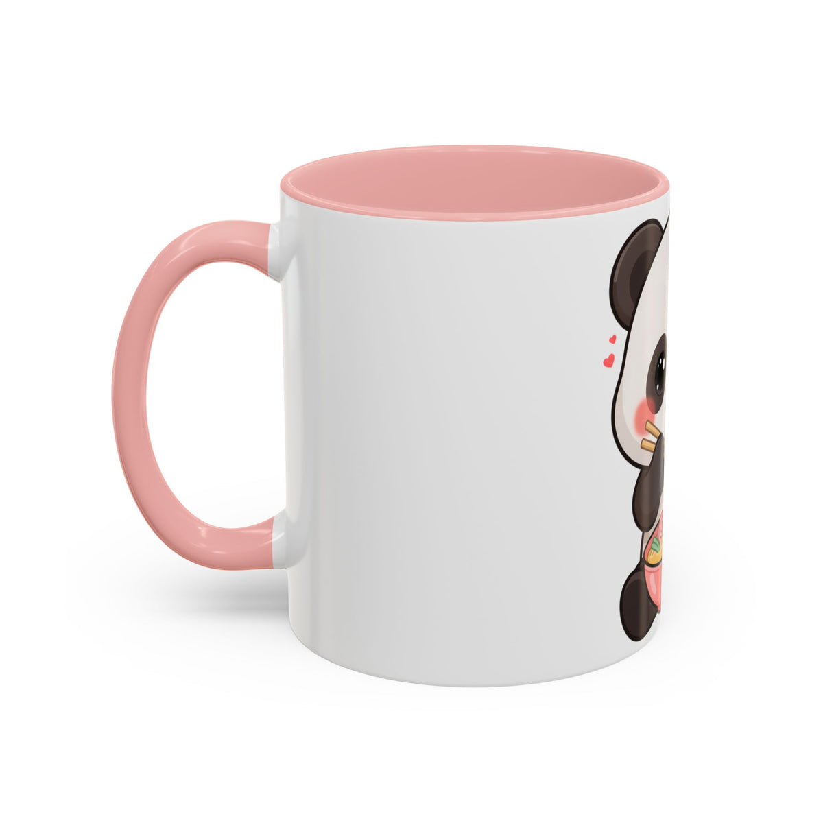 Kawaii Panda Ramen Mug, Cute Accent Coffee Mug