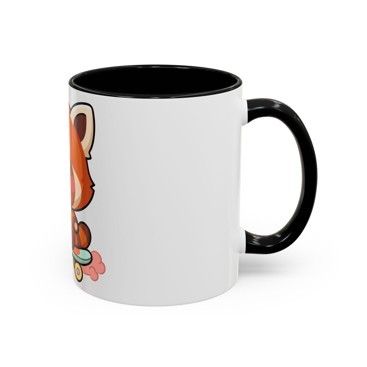 Red Panda Skateboard Mug – Kawaii Accent Coffee Mug