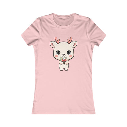 Kawaii Reindeer T-Shirt for Mistletoe-Loving Holiday Fans