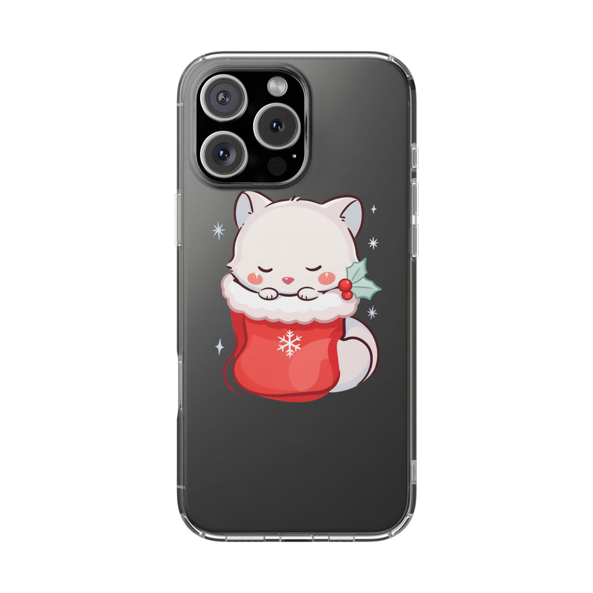 Christmas Fox Phone Case, Cute Holiday Stocking Gift