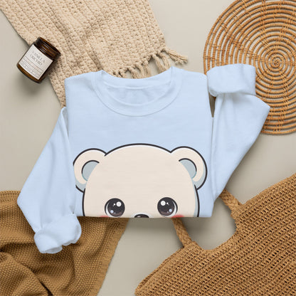 Kawaii Polar Bear Christmas Sweatshirt for Cozy Holiday Moments