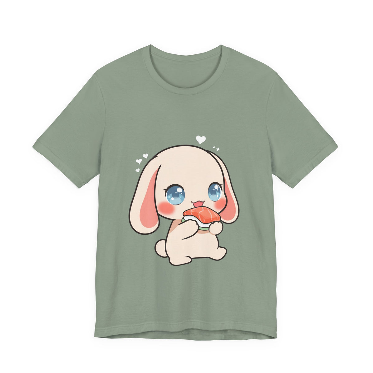 Kawaii Sushi Bunny T-Shirt for Cute Foodie Fans