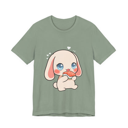 Kawaii Sushi Bunny T-Shirt for Cute Foodie Fans