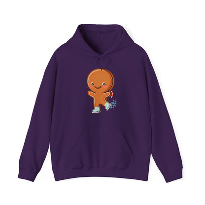 Kawaii Gingerbread Skating Hoodie for Cozy Winter Cheer