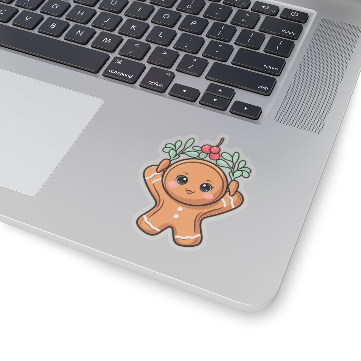 Kawaii Gingerbread Sticker for Cozy Christmas Cheer