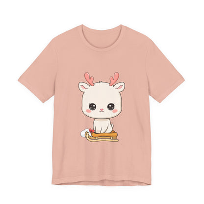 Kawaii Reindeer T-Shirt for Cozy Winter Days