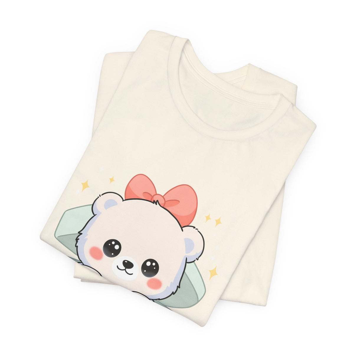 Kawaii Polar Bear Tee, Cute Gift Box Cub Unisex Shirt