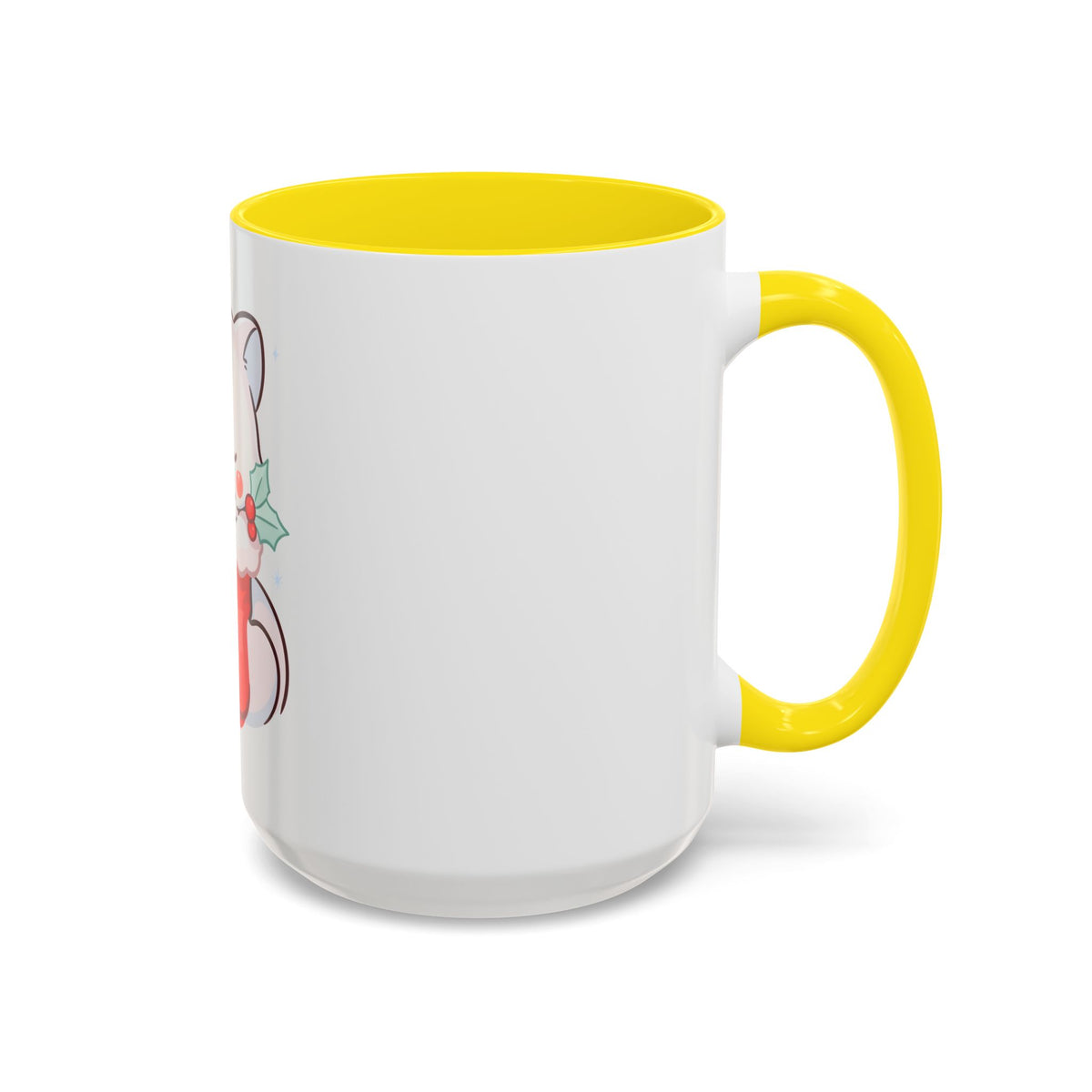 Kawaii Christmas Fox Accent Mug for Cozy Holiday Sips