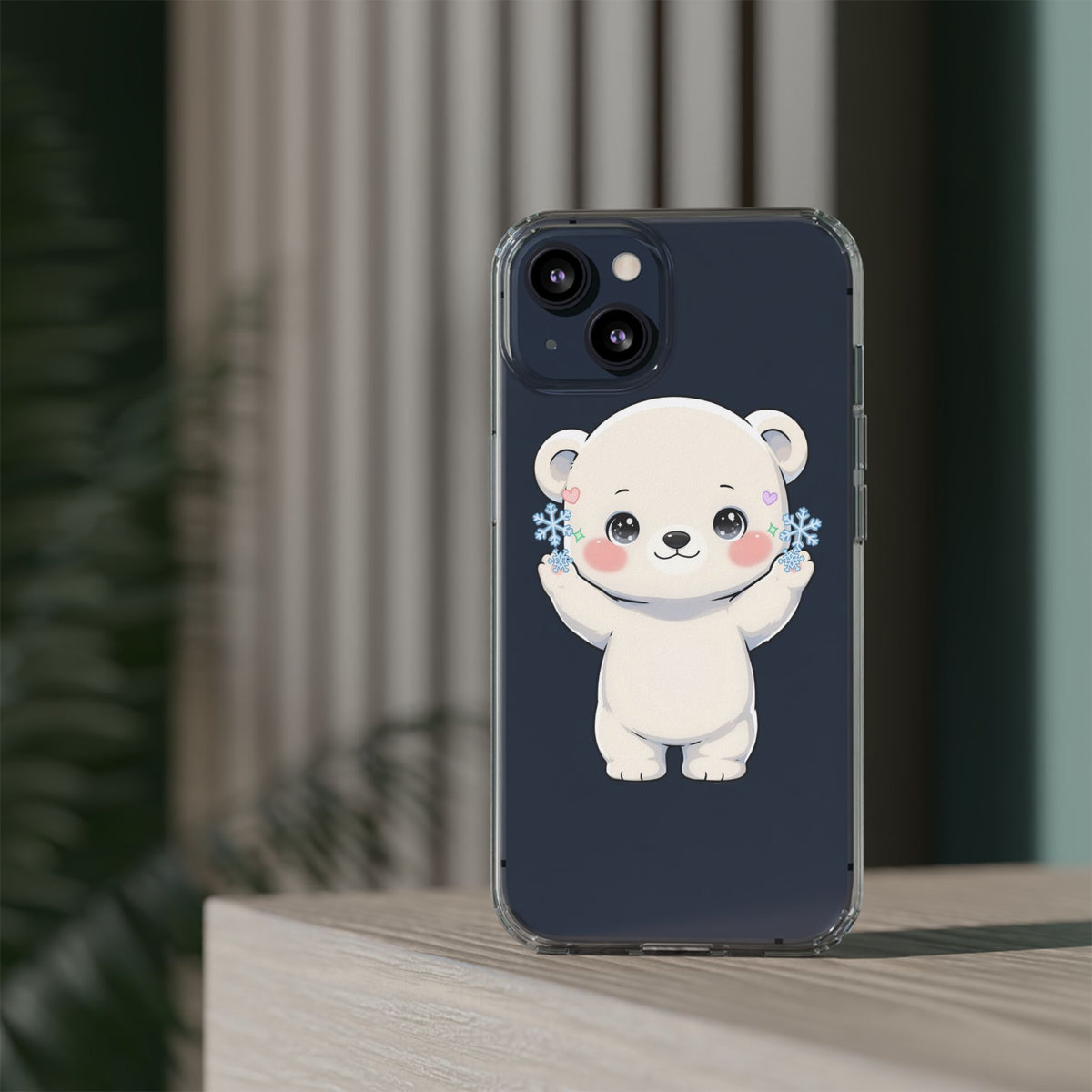 Kawaii Polar Bear Phone Case for a Cozy Winter Gift