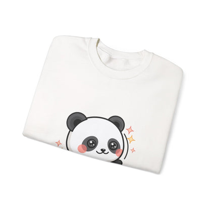 Kawaii Panda Skateboard Sweatshirt, Cute Chibi Panda