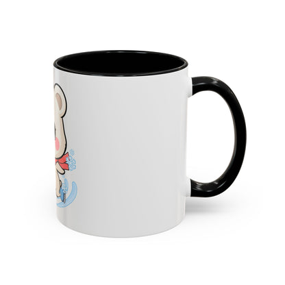 Polar Bear Ice Skating Mug – Cute Accent Coffee Mug