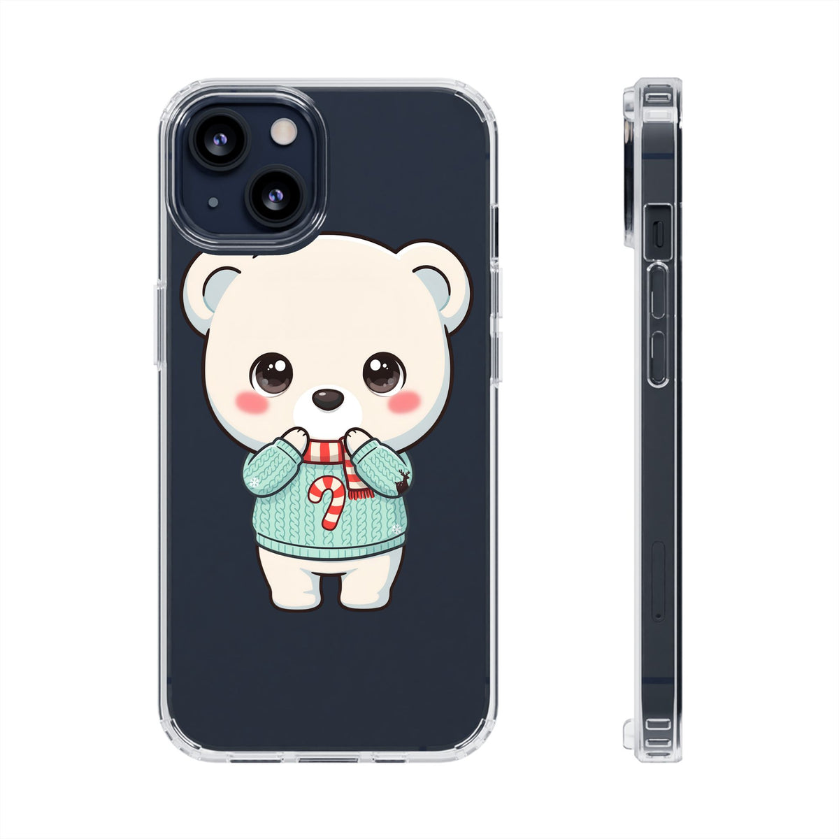 Kawaii Christmas Bear Phone Case for Holiday Season