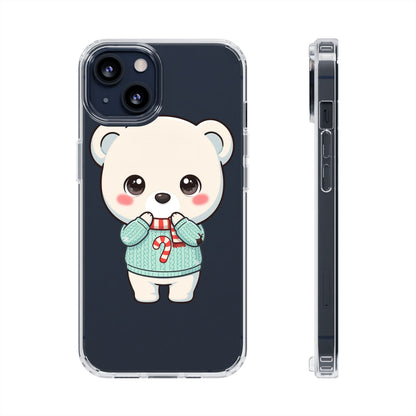 Kawaii Christmas Bear Phone Case for Holiday Season
