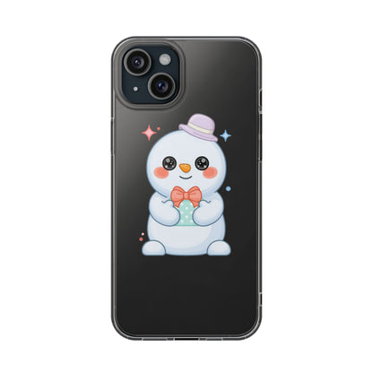 Kawaii Snowman Phone Case for Cheerful Winter Days