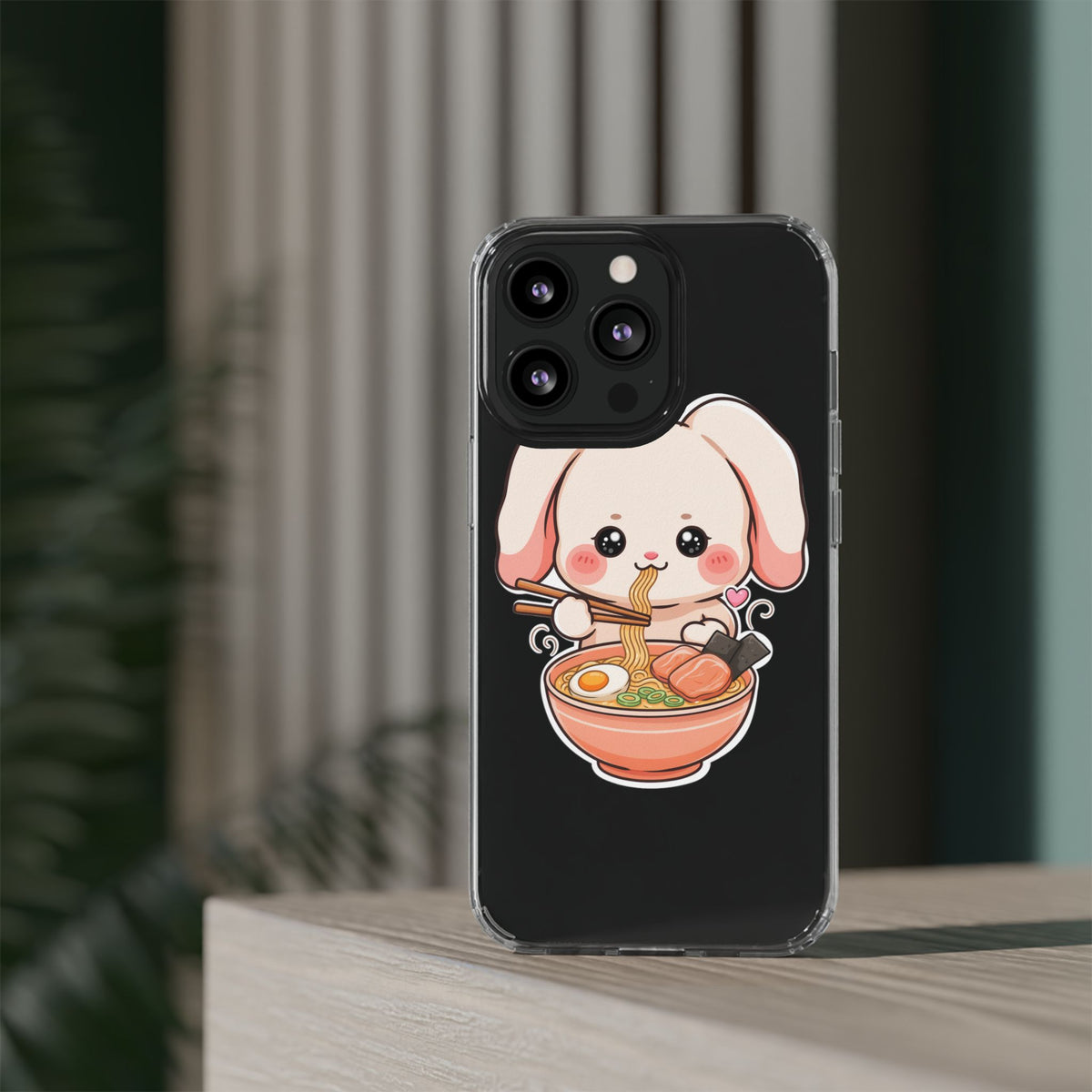Kawaii Ramen Bunny Clear Impact-Resistant Case