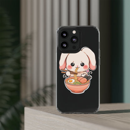 Kawaii Ramen Bunny Clear Impact-Resistant Case