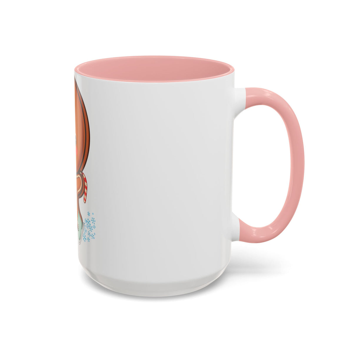 Gingerbread Man Ice Skating Accent Coffee Mug