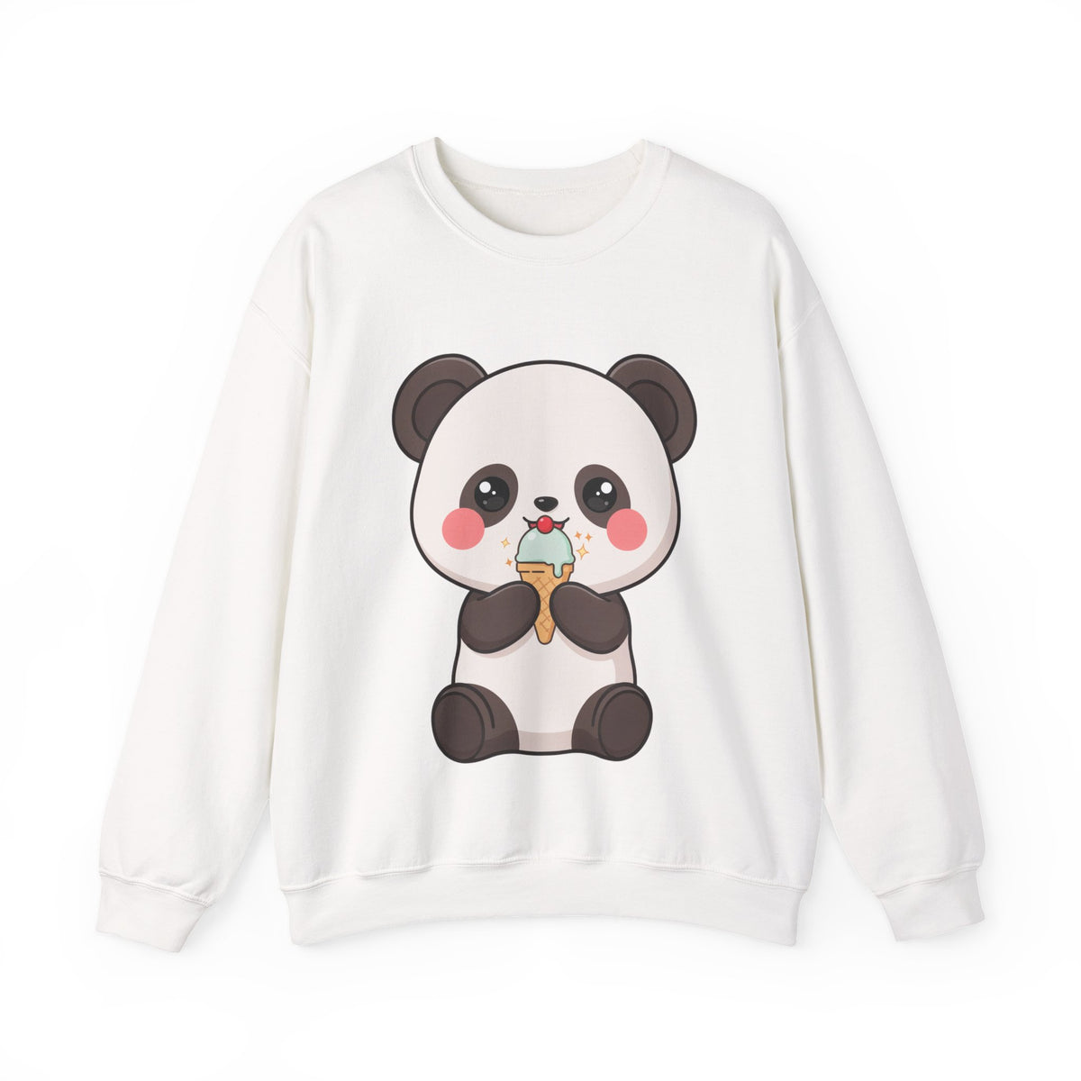 Kawaii Panda Sweatshirt – Cute Ice Cream Crewneck