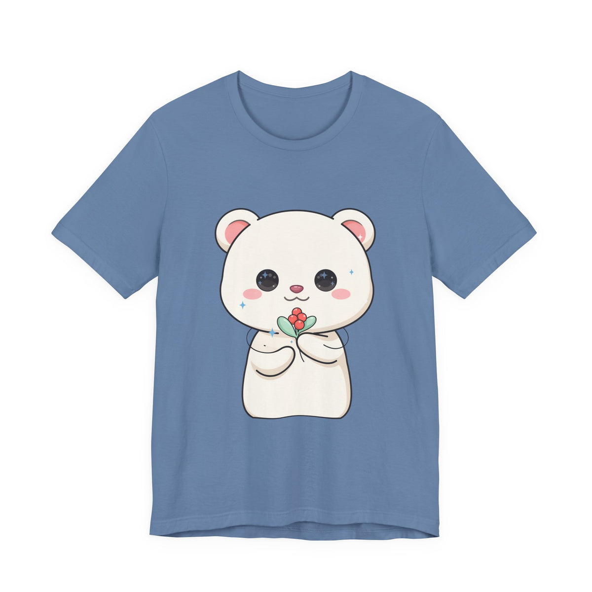 Kawaii Polar Bear Christmas T-Shirt for Cute Holiday Fans