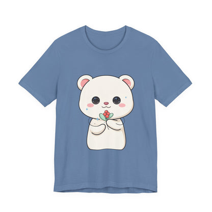 Kawaii Polar Bear Christmas T-Shirt for Cute Holiday Fans