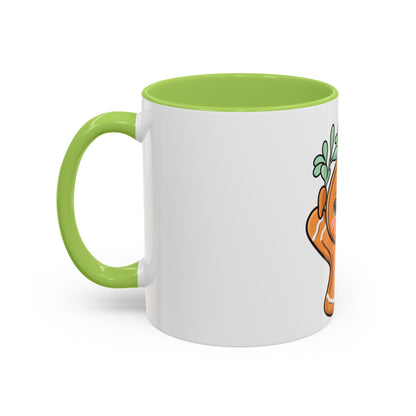 Kawaii Gingerbread Mug with Mistletoe | Christmas Accent Mug