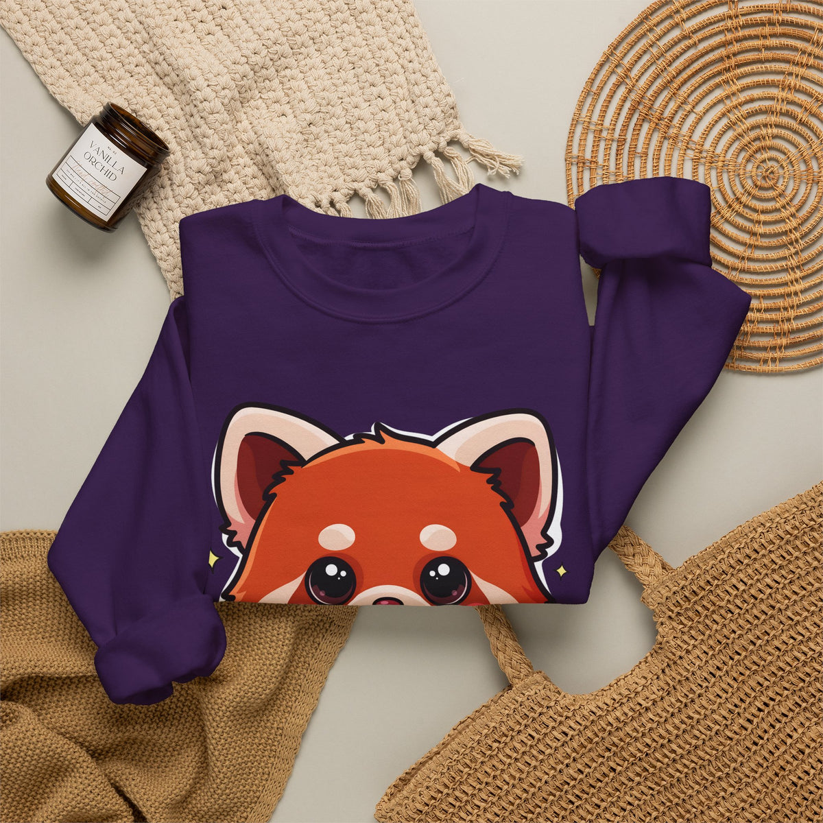 Kawaii Red Panda Sweatshirt for Creative Animal Lovers