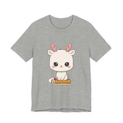 Kawaii Reindeer T-Shirt for Cozy Winter Days