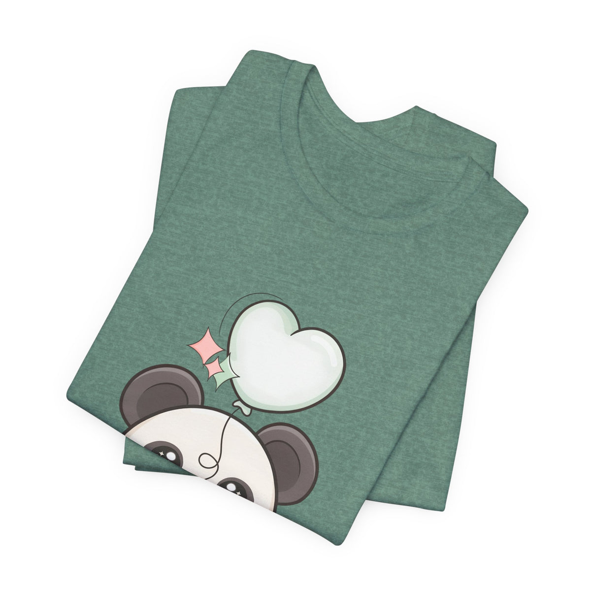 Kawaii Panda T-Shirt with Floating Balloon