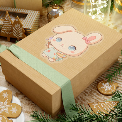 Kawaii Bunny Sticker for Art Lovers and Creative Journals