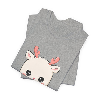 Kawaii Reindeer T-Shirt for Cozy Winter Days