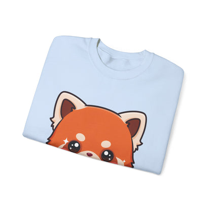 Red Panda Sushi Sweatshirt, Cute Kawaii Crewneck