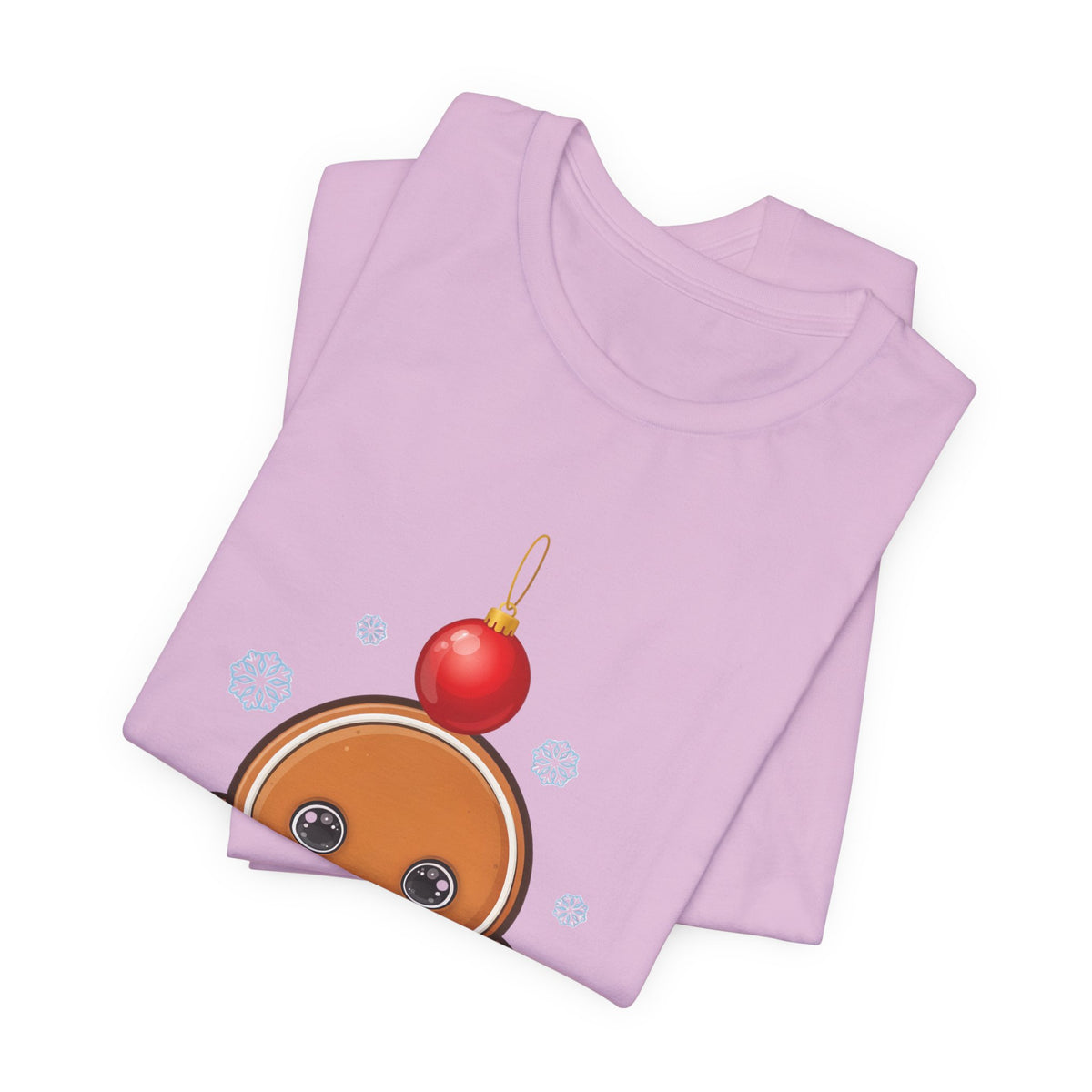 Kawaii Gingerbread Christmas Tee, Cute Holiday Unisex Shirt