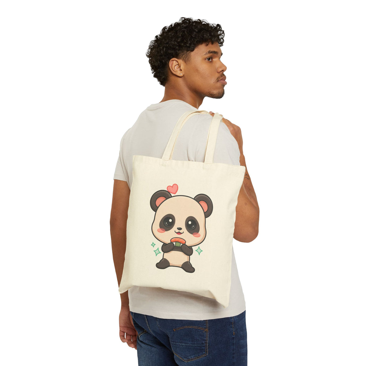 Kawaii Panda Sushi Tote Bag for Cute Everyday Carry