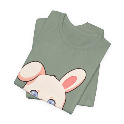 Kawaii Bunny Coffee T-Shirt: Cute Latte Lover Tee